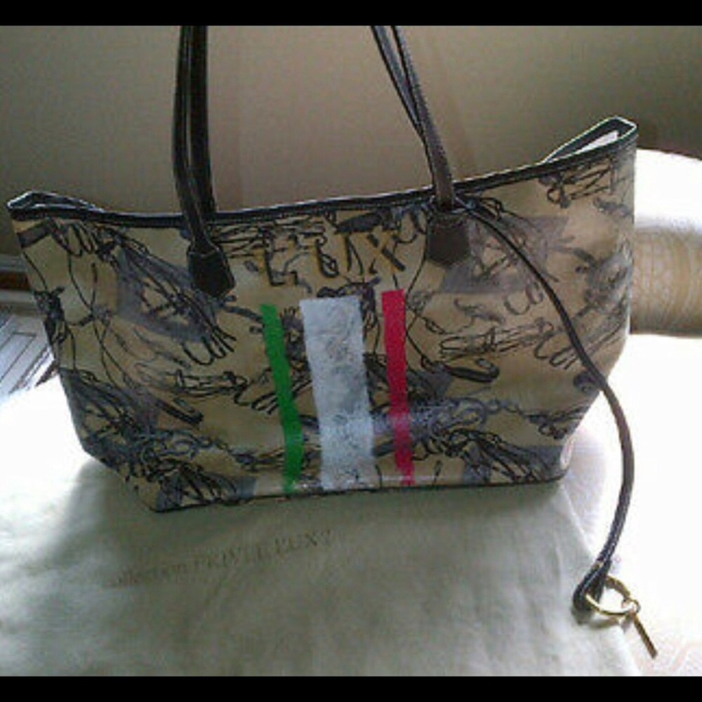 Collection Privee Lux Medium Flag Bag Tote